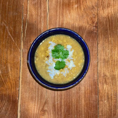 split pea turmeric soup